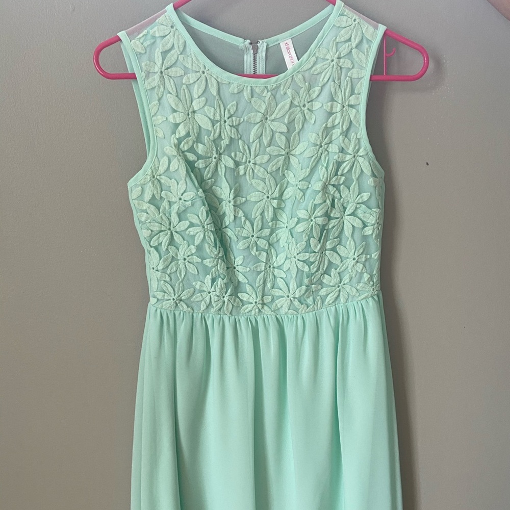 Bright Blue Flower Xhilaration Dress